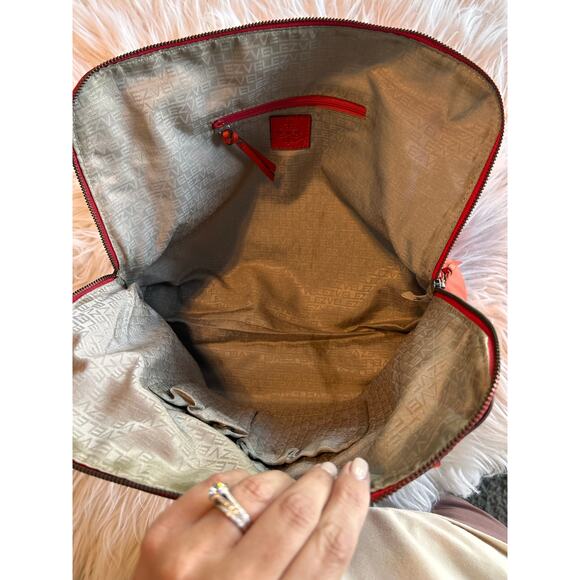 Velez‎ Women's Leather Shoulder Handbag Classic Minimalist Teacher Orange - Picture 9 of 14